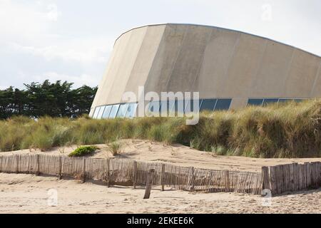 Musée de l'Utah Beach dans les dunes, Manche, Normandie, France Banque D'Images