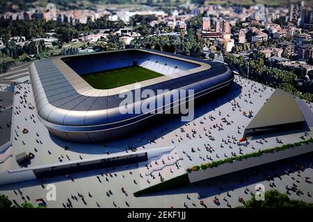 Terni, Italie. 23 février 2021. 2/23/2021 - immagine tratta dal progetto per il nuovo stadio della Ternana calcio durante Presentazione nuovo stadio Ternana Calcio, News in Terni, Italia, 23 febbraio 2021 (photo par IPA/Sipa USA) Credit: SIPA USA/Alay Live News Banque D'Images