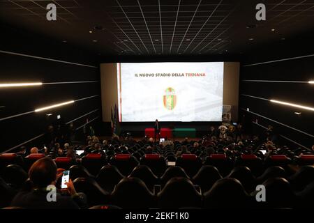 Terni, Italie. 23 février 2021. 2/23/2021 - Presentazione del nuovo stadio della Ternana calcio presiede la conferenza il vice presidente Paolo Tagliavento durante Presentazione nuovo stadio Ternana Calcio, News in Terni, Italia, 23 febbraio 2021 (photo par IPA/Sipa USA) Credit: SIPA USA/Alay Live News Banque D'Images