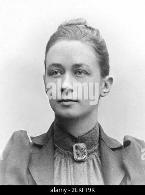 Hilma af Klint. Portrait de l'artiste et mystique suédois, Hilma af Klint (1862-1944), vers 1901 Banque D'Images