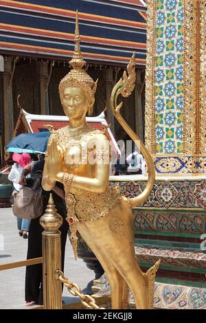 Wat Phra Kaew, temple du Bouddha Émeraude Banque D'Images
