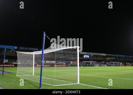 High Wycombe, Royaume-Uni. 23 février 2021. Une vue générale de l'intérieur du stade Adams Park avant le match des tonights. EFL Skybet Championship Match, Wycombe Wanderers v Reading au stade Adams Park à High Wycombe, Buckinghamshire, le mardi 23 février 2021 . cette image ne peut être utilisée qu'à des fins éditoriales. Utilisation éditoriale uniquement, licence requise pour une utilisation commerciale. Aucune utilisation dans les Paris, les jeux ou les publications d'un seul club/ligue/joueur. photo par Steffan Bowen/Andrew Orchard sports photographie/Alay Live news crédit: Andrew Orchard sports photographie/Alay Live News Banque D'Images