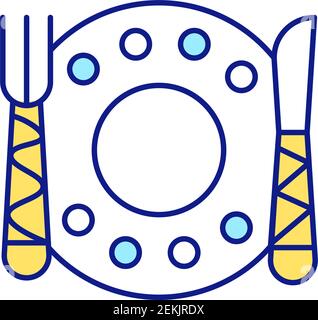 Remplacement des boîtes de l'ancienne couleur jaune RVB à la nouvelle couleur jaune RVB icône Illustration de Vecteur