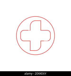 Médecin plus aider les soins médicaux logo et symblos de soins de santé. Illustration de Vecteur