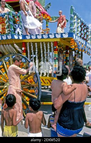 Hare Krishna Festival of Chariots à Venice Beach, CA Banque D'Images
