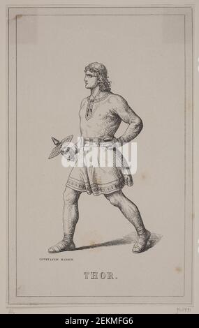 Axel Theodor Kittendorff (1821-1868); Constantin Hansen (1804-1880), Thor, 1813 - 1872 Banque D'Images