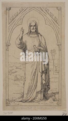 Axel Theodor Kittendorff (1821-1868); Adam Müller (1811-1844), bénédiction du Christ, (1840) Banque D'Images