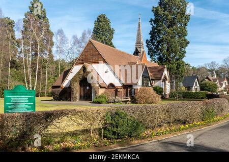 Église Saint-Edward Shrine (Église chrétienne orthodoxe) au cimetière Brookwood à Surrey, Angleterre, Royaume-Uni Banque D'Images