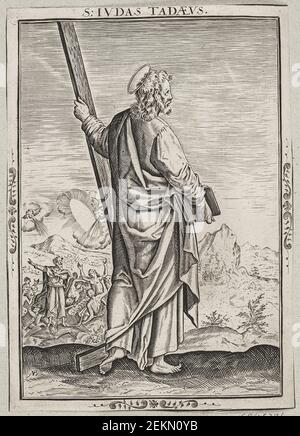 Nicolaes de Bruyn (1571-1656), Sankt Judas Taddaeus, vers 1600 Banque D'Images