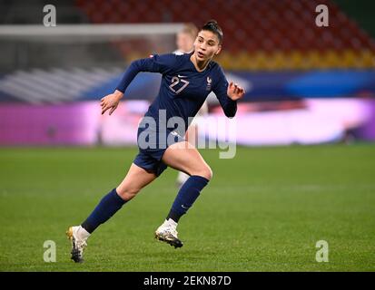 Lea Khelifi (27) photographié pendant le 2ème jeu de femmes International convivial entre la France et la Suisse au Stade Saint-Symphorien à Longeville-lès-Metz, France. Crédit: SPP Sport presse photo. /Alamy Live News Banque D'Images