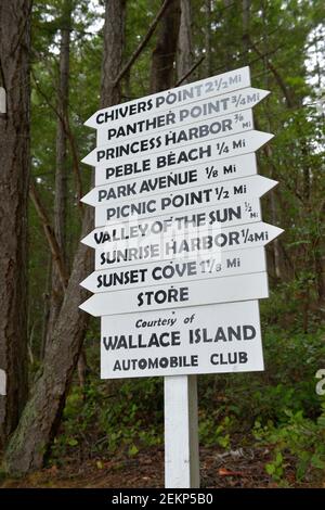 Wallace Island, Colombie-Britannique, Canada Banque D'Images