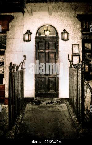 Baker Street 221B à Londres, l'adresse de Sherlock Holmes , un détective privé fictif. Banque D'Images