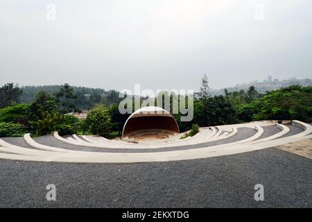 Mémorial du génocide rwandais à Kigali, Rwanda. Banque D'Images