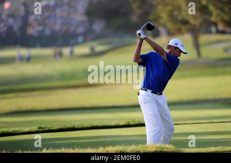 Parcours de golf de Torrey Pines. 14 juin 2008. CA.Davis Love III (USA) débarque sur le 18e trou pendant la troisième partie de l'US Open au parcours de golf de Torrey Pines. Louis Lopez/Cal Sport Media. Crédit : csm/Alay Live News Banque D'Images