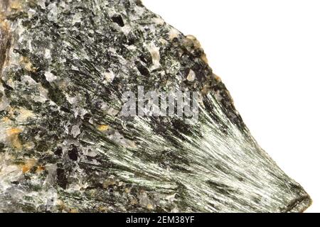 Actinolite [hydroxyde de silicate de calcium] minéral silicate d'amphibole Banque D'Images