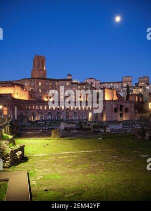 Rome. Italie. Marchés de Trajan (Mercati di Traiano), Forum de Trajan (Foro di Traiano). Le marché de Trajan a été inauguré en 113 après J.-C., et probablement le bu Banque D'Images