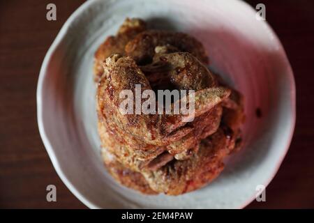 Poulet frit traditionnel japonais , Nagoya fried chicken Japanese food Banque D'Images