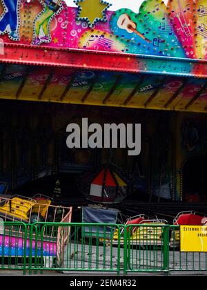 Main courante devant le manège Banque D'Images