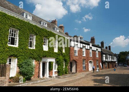 Cathedral Close, Exeter, Devon, Royaume-Uni. Banque D'Images