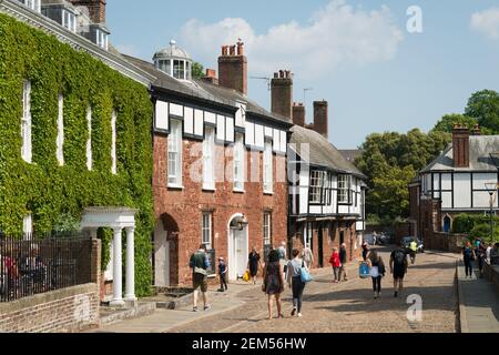 Cathedral Close, Exeter, Devon, Royaume-Uni. Banque D'Images