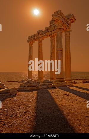 Temple d'Apollon à côté, province d'Antalya, Turquie. Banque D'Images