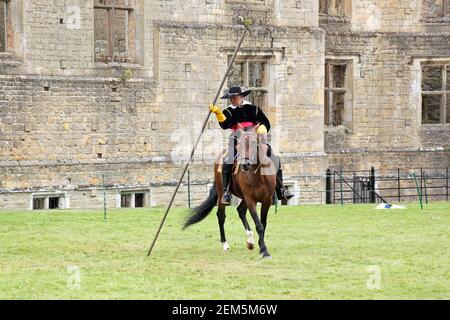 Le château de Bolsover et l'arène de Cavelier sont spectaculaires Banque D'Images