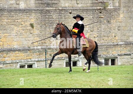 Le château de Bolsover et l'arène de Cavelier sont spectaculaires Banque D'Images