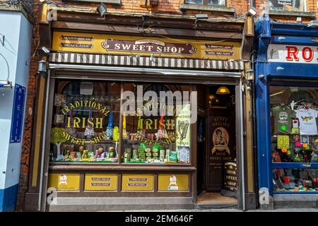 Dublin, Irlande. 6 mai 2016. Sweet shop dans le quartier Temple Bar de Dublin. Banque D'Images