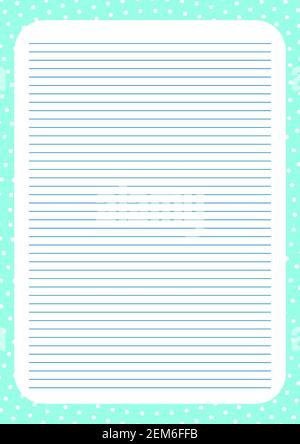 Papier quadrillé. Arrière-plan abstrait rayé avec lignes de couleur. Impression d'arrière-plan transparent. Format A4 optimal. Motif géométrique blanc pour l'école Illustration de Vecteur