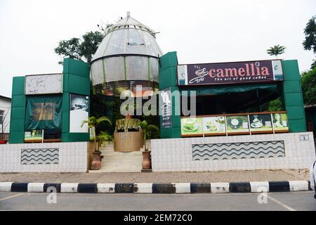 Nouveaux bâtiments modernes dans le centre-ville de Kigali. Banque D'Images