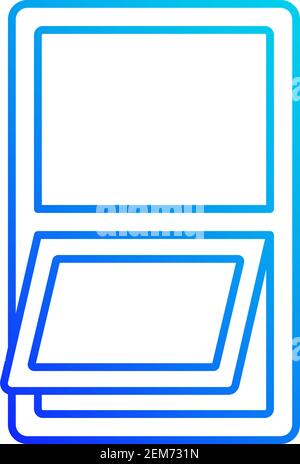 Icône de vecteur linéaire des fenêtres d'auvent Illustration de Vecteur