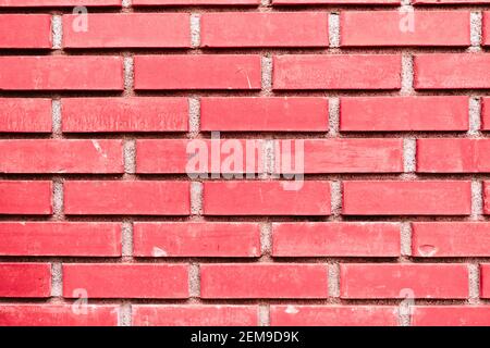 Rouge Standard brique motif, forme, arrière-plan mur de brique, texture avec vieux sale et style vintage modèle. Banque D'Images