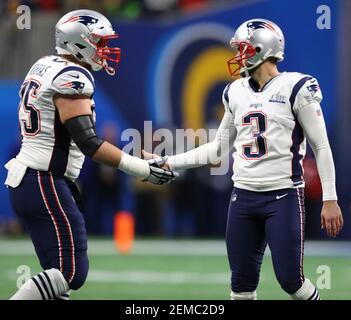 New England Patriots guard Stephen Neal (61) and offensive lineman John Wise  (71) during their afternoon training camp in Foxborough, Mass., Thursday,  July 29, 2010.(AP Photo/Charles Krupa Stock Photo - Alamy