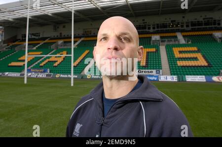 JIM MALLINDER DIRECTEUR DU RUGBY À NORTHAMPTON SAINTS. 28/11/2007. PHOTO DAVID ASHDOWN Banque D'Images