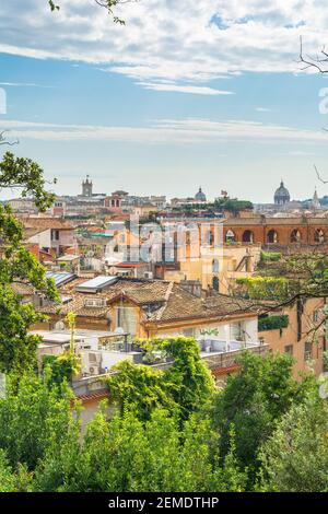 Rome, Italie - 04 octobre 2018 : vue panoramique sur les toits de Rome Banque D'Images