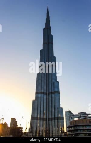 Burj khaleefa à dubaï, Émirats arabes Unis Banque D'Images