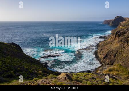 Gran Canaria - belle vue sur la côte Banque D'Images