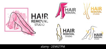 Logo vectoriel du studio d'épilation Illustration de Vecteur