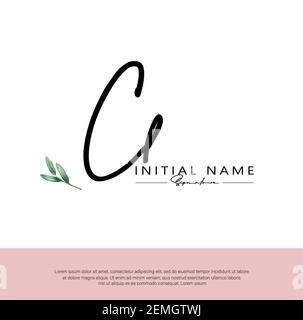 C L CL lettre initiale écriture manuscrite et logo de signature. Logo original du vecteur de beauté .mode, boutique, floral et botanique Illustration de Vecteur