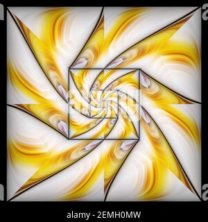 Ornement de tuiles en plastique coloré avec décoration Banque D'Images