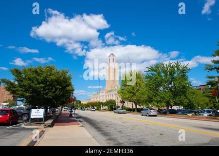 Hôtel de ville de Pawtucket sur Roosevelt Avenue dans le centre-ville de Pawtucket, Rhode Island RI, États-Unis. Banque D'Images