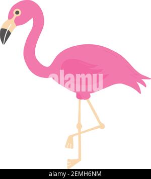 Rose flamant vecteur mignon main dessin icône Illustration de Vecteur