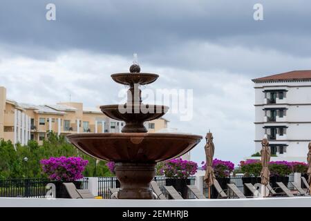 Fontaine du Grand Residences Riviera Cancun Banque D'Images