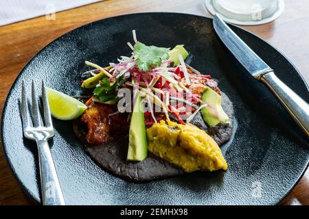 Une cuisine régionale et des fruits de mer sont servis au El Faro Grill Au Grand Residences Riviera Cancun Banque D'Images