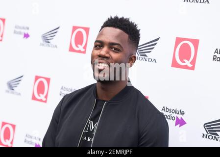 Mo Gilligan arrive aux Q Awards 2018 au Roundhouse, Camden, Londres. Date de la photo: Mercredi 17 octobre 2018. Le crédit photo devrait se lire: David Jensen Banque D'Images