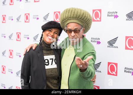 Neneh Cherry et Don Letts arrivent aux Q Awards 2018 au Roundhouse, Camden, Londres. Date de la photo: Mercredi 17 octobre 2018. Le crédit photo devrait se lire: David Jensen Banque D'Images