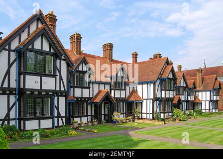 Louisa Cottages (19ème siècle hospices), Park Road, Hemel Hempstead, Hertfordshire, Angleterre, Royaume-Uni Banque D'Images