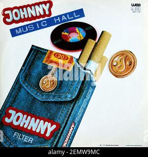 Johnny Music Hall, divers artistes: 1984. Compilation LP manchon intérieur 1&2: Johnny Music Hall Banque D'Images