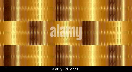 Arrière-plan à partir de plaques en or et en cuivre dans un motif en damier. Conçu pour emballer du papier, du papier peint, des cartes, des cartes postales, des textiles. Banque D'Images