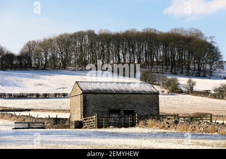 Refuge pour animaux à Bakewell, dans le Derbyshire Peak District Banque D'Images